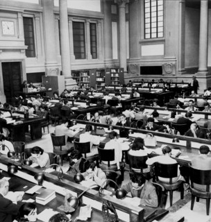 salle de lecture de la bibliothèque, 1965