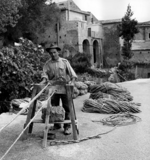 cordiste au port de Camerota, 1960