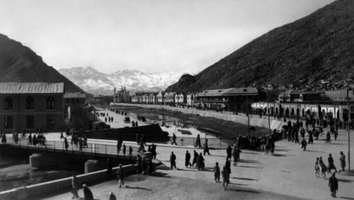 service de Kaboul, front de rivière remodelé de Kaboul, 1951