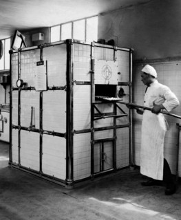 restauration à la foire de milan, 1930
