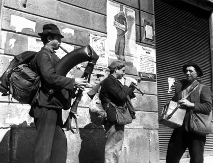 milan, joueurs de cornemuse et de fifre, 1959