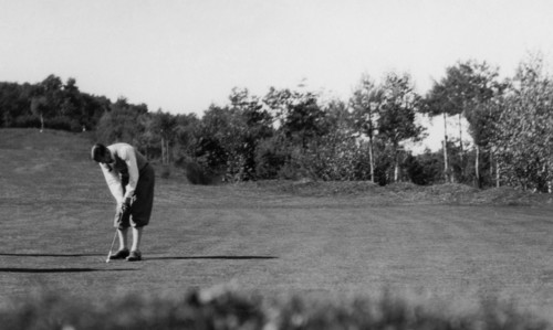 match de golf, venise, 1930