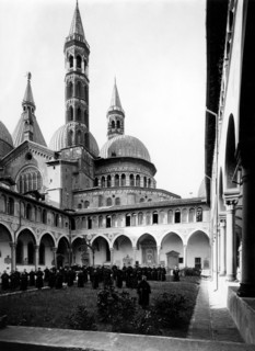 italie, padoue, basilique de sant'antonio, cloître du noviciat, 1950