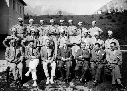 italie, veneto, groupe de fromagers, 1934