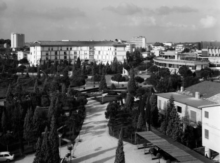 italie, veneto, vue d'abano terme, 1968