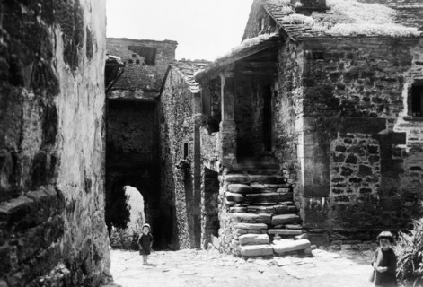 italie, toscane, chiusi della verna, vue du village, 1930 1940