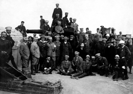 afrique, libye, un groupe de membres du tci lors d'une excursion, 1914