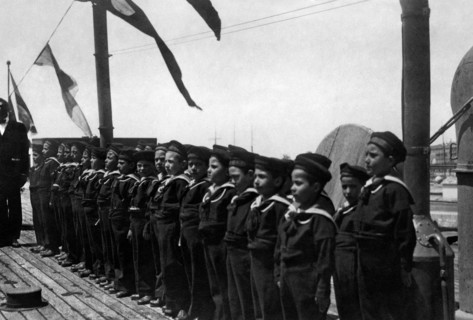 italie, sardaigne, petits marins de Cagliari, 1921