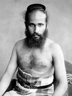 asie, sri lanka, portrait d'un homme de kandi, 1910