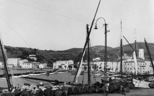 toscane, île d'elbe, vue de porto azzurro, années 1920