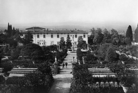 toscane, florence, vue de la villa medicea di castello, 1910 1920