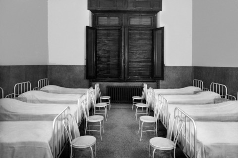 florence, une chambre de l'institut casa dei ciechi, 1920 1930