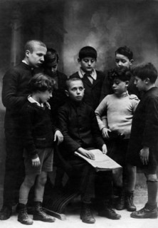 florence, enfant aveugle à la lecture de gennariello à l'istituto casa dei ciechi, 1910 1920