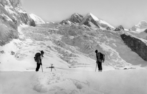 chine, himalaya, le glacier tos-nal dans le groupe parbati, 1920 1930