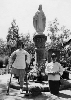 asie, chine, deux orphelins de l'orphelinat de taiguanfu, 1930 1940