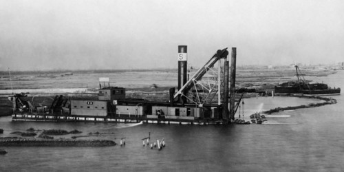 italie, veneto, venise, parc de stockage de pétrole, 1920 1930