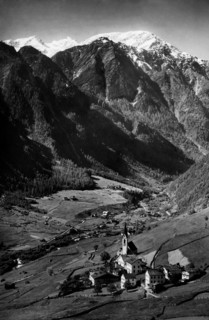 italie, trentino alto adige, vue de val martello, 1940