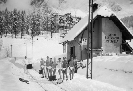 italie, veneto, cortina d'ampezzo, l'institut elioterapic, 1920
