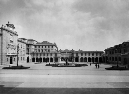 italie, lombardie, bergamo, nouveau bâtiment, 1910 1920