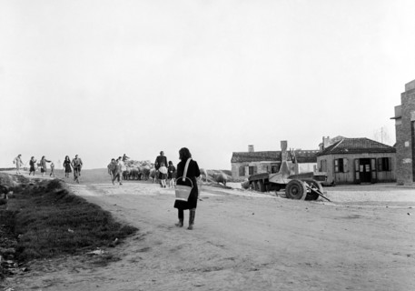 italie, veneto, scènes de vie à polesine, 1964