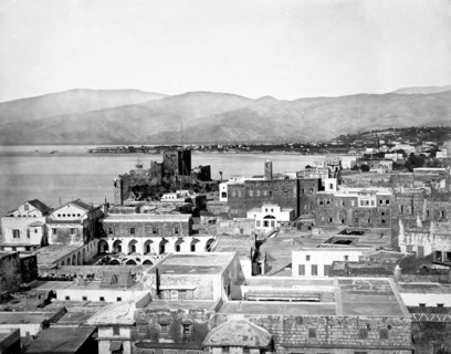 moyen-orient, liban, beyrouth, vue de la ville, 1910 1920