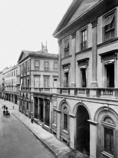 italie, lombardie, milan, via montenapoleone, 1900 1910