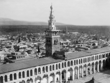 syrie, damas, vue générale avec la grande mosquée, 1900 1910