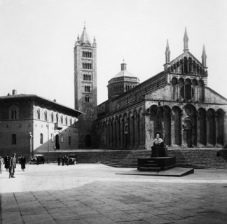 italie, toscane, massa marittima, vue de la cathédrale, 1910 1920