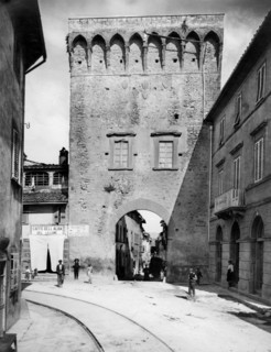 italie, toscane, lastra a signa, vue de la porta fiorentina, 1910 1920