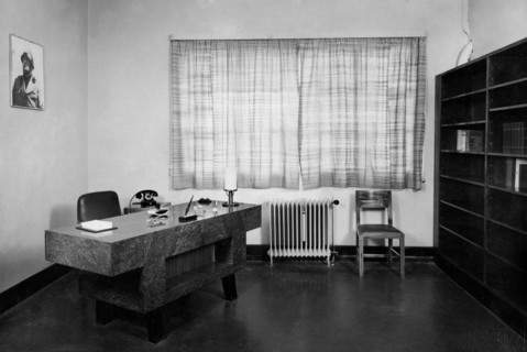 italie, venise, un bureau moderne à l'aéroport marco polo, 1935