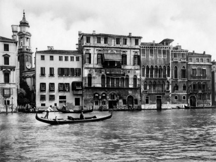 italie, venise, façade du palazzo da mosto, 1930 1940