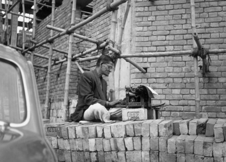 asie, inde, calcutta, scribe public, 1964