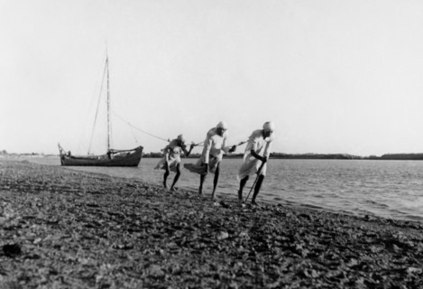 moyen-orient, irak, le long du fleuve euphrate, 1950 1960