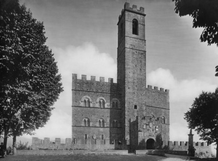 europe, italie, toscane, poppi, vue du château des conti guidi, 1910 1920