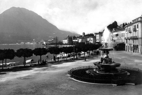europe, suisse, lugano, vue, 1910 1920