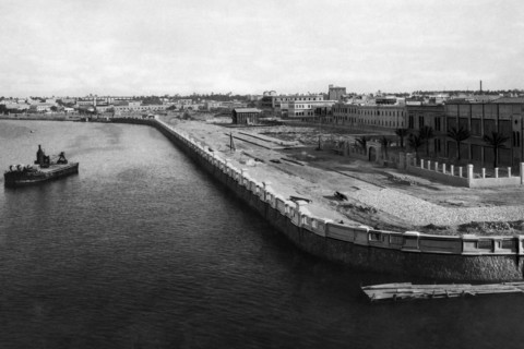 afrique, libye, tripoli, vue de la ville, 1940 1950