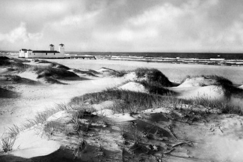 lituanie, palanga, littoral de la mer baltique, 1936