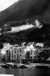 campanie, castellamare di stabia, vue du château angevin, 1930