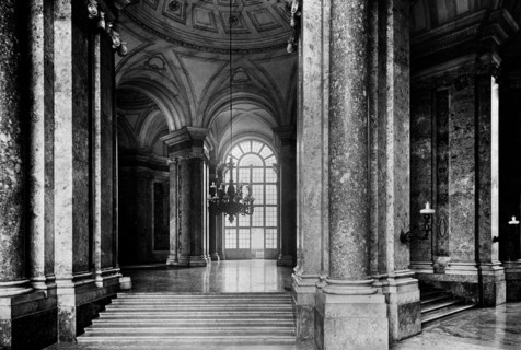 italie, campanie, caserta, palais royal, un intérieur, 1910 1920