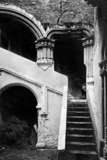 italie, campanie, carinola, la cour de la maison de martullo, 1910 1920