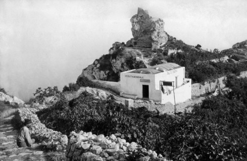 italie, campanie, île de capri, le saut de tiberio, 1910 1920