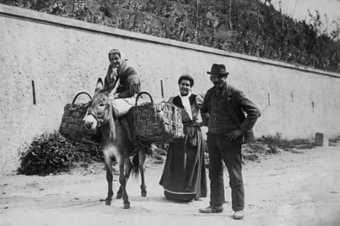 italie, campanie, naples, scènes de vie, les lavandières de vomero, 1900 1910