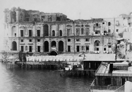 italie, campanie, naples, quartier de posillipo, palais de donna anna carafa, 1910