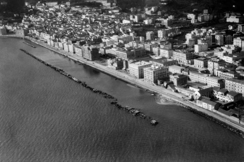 italie, campanie, vue aérienne de salerne