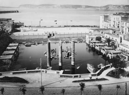 italie, campanie, pozzuoli, le macellum, temple de serapis, années 1920