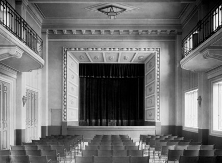 italie, sicile, palerme, théâtre des écoles primaires, années 1930