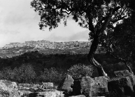 europe, italie, sicile, agrigento, vue de la ville, 1934