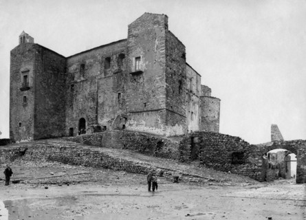 europe, italie, sicile, palerme, castelnuovo, vue du château, 1900 1910