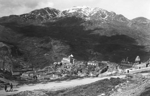 europe, italie, sicile, palerme, petralia sottana, panorama, 1910 1920