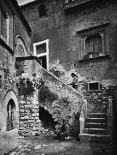 italie, sicile, taormina, une vue de la ville, 1920 1930